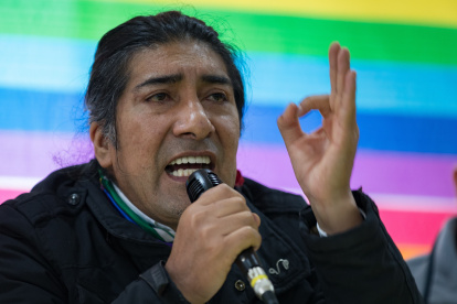 El dirigente del movimiento político indígena ecuatoriano Pachakutik, Yaku Pérez.