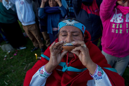 Ritual. El agradecimiento a la Madre Tierra contempla una danza y música singular.