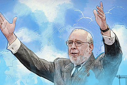 Ilustración en homenaje al doctor Gustavo Noboa (+)