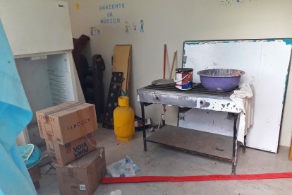 Varios implementos de este centro infantil se deterioran al igual que la infraestructura de la obra.