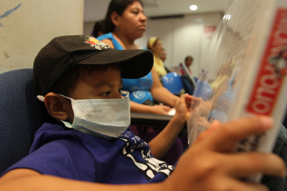 Actividades por el dia de cancer en Solca,Guayaquil-Ecuador.