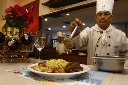 La cafetería La Canoa, del hotel Continental, antes de la pandemia.