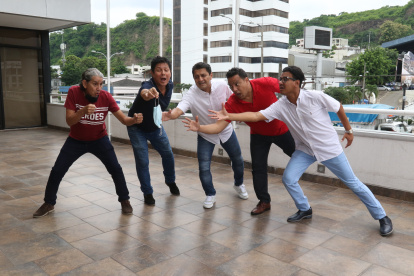 Isidro Murillo, Oswaldo Segura, Martín Calle, Fernando Villao y Jefferson Herrera.