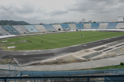 Así luce hoy el estadio Modelo Alberto Spencer, tan descuidado en la anterior administración de Fedeguayas.