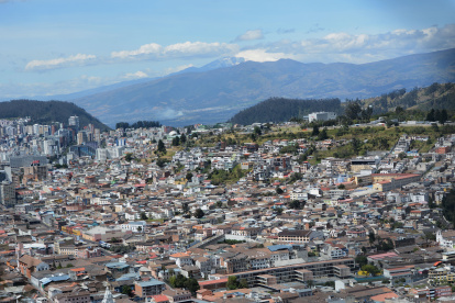 Vista panorámica de la ciudad de Quito, capital de Ecuador.