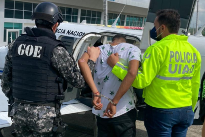 Fue trasladado en un helicóptero de la Policía hasta Guayaquil.