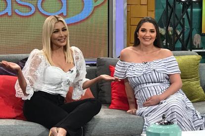 Romina con su compañera Jasú Montero.