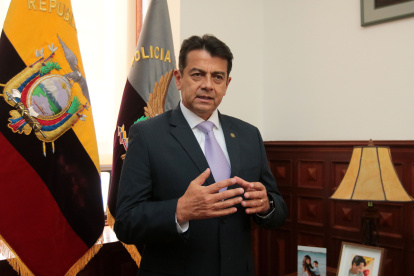 Patricio Pazmiño, quien era el ministro de Gobierno de Ecuador.