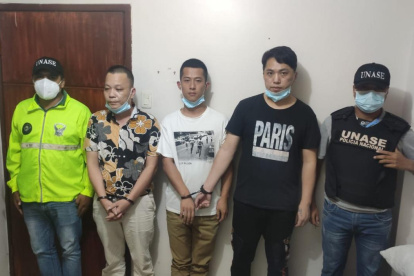 Hecho. Los tres ciudadanos chinos aprehendidos recibieron orden de prisión preventiva