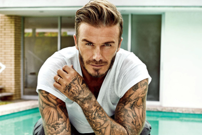 David Beckham tiene 45 años.