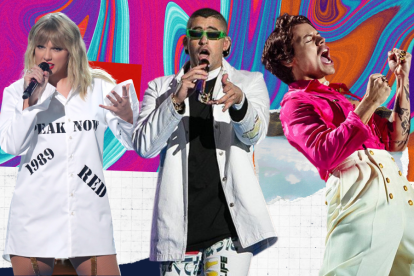 Taylor Swift, Bad Bunny y Harry Styles