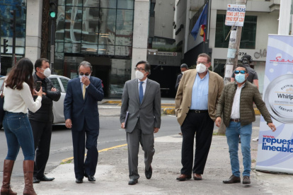 Acusador. César Montúfar presentó el lunes acusación particular en contra del alcalde Jorge Yunda y de su exsecretario Lenín Mantilla
