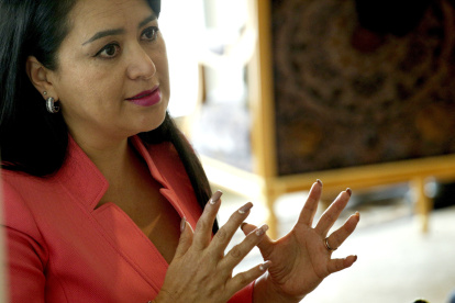 La presidenta del Consejo de la Judicatura de Ecuador, María del Carmen Maldonado.
