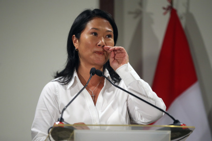 Fotografía de archivo de Keiko Fujimori, líder del partido Fuerza Popular.