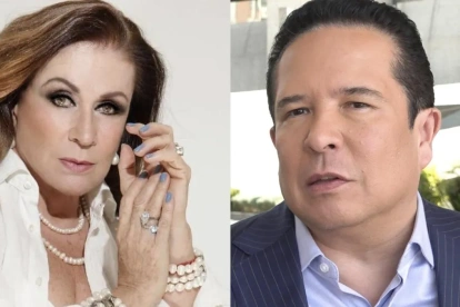 La actriz y el comunicador, protagonistas de la pelea.