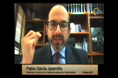 Firmeza. Pablo Dávila defendió su representación de 300 mil ciudadanos firmantes del proyecto de reformas constitucionales