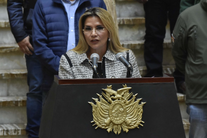 La expresidenta interina de Bolivia, Jeanine Áñez.