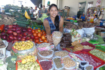 Cosecha. En los diferentes mercados ofrecen la diversidad de granos para la preparación. 



Agencia (ag-rios)