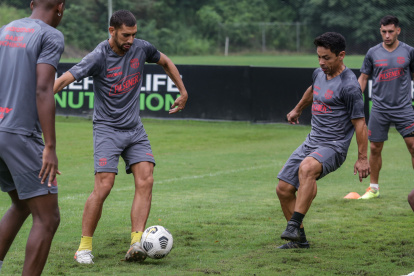 Los amarillos trabajaron sin problemas, previo a su partido ante Orense.