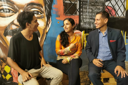 Conversatorio. Participantes de la cita ‘Marzo con M de Mujer’.