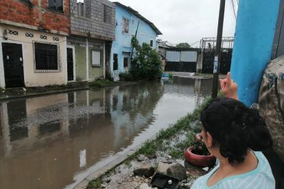 Así permanecen ahora varios puntos de Pascuales.