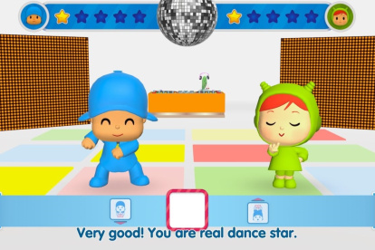Escena del videojuego Pocoyó Party.
