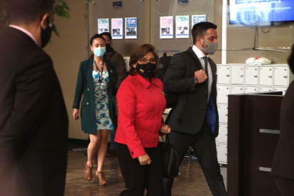 Cita. La vicefiscal de Colombia Martha Mancera, a su ingreso a la Fiscalía.