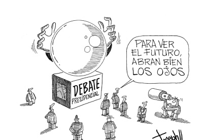 En la confrontación ideológica, propuestas y posturas.