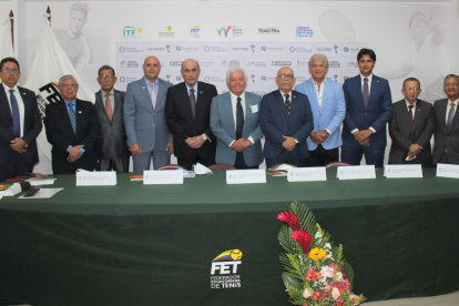Directorio en pleno de la Federación Ecuatoriana de tenis para el periodo 2021-20215.