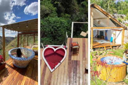 Tomas de los espacios de Samay Collections cerca de Quito.