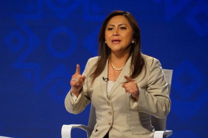 Ximena Peña fue la candidata presidencial de Alianza PAIS.