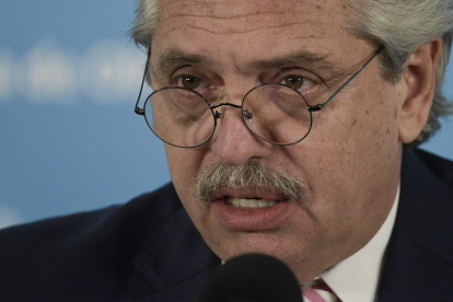 El presidente de Argentina, Alberto Fernández.