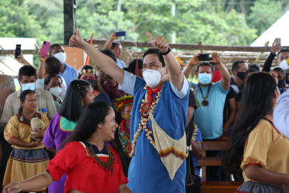 Andrés Arauz tiene el apoyo de los pueblos amazónicos.