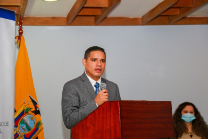 EL presidente del Consejo Directivo del IESS, Carlos Luis Tamayo, en un evento pasado.