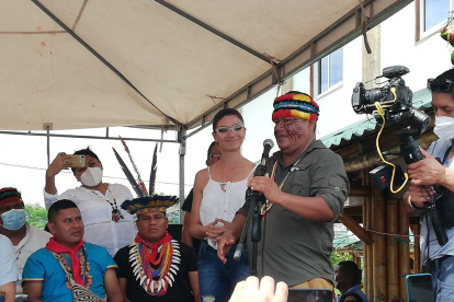 Jaime Vargas expresó su apoyo a Arauz en la Amazonía.