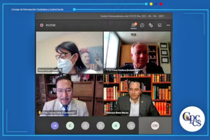 La audiencia se suspendió, pero fue retomada cerca de dos horas después con la exposición de los aspirantes.