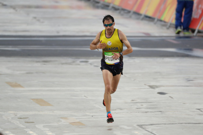 Byron Piedra, con 38 años, es el ecuatoriano activo con más participaciones Olímpicas (4). En Río fue # 18 al hacer 2:14:12.