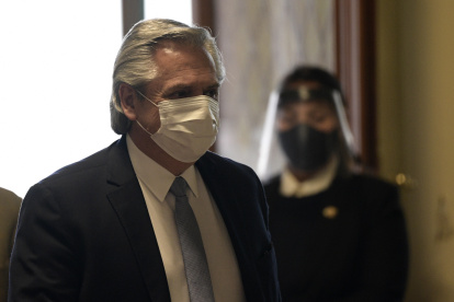 En la imagen, el presidente de Argentina, Alberto Fernández.