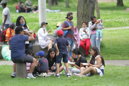 Los parques atrajeron a una gran cantidad de usuarios.
