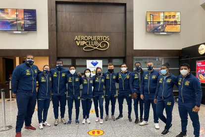 El equipo sénior viajó a México la madrugada de este lunes 12 de abril, desde Guayaquil.