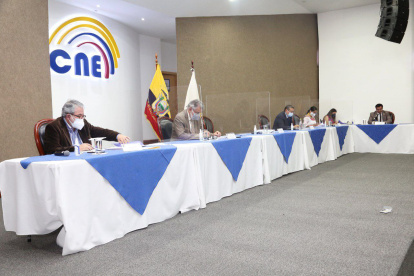 El pleno del CNE instaló hoy, 14 de abril de 2021, la Audiencia Pública de Escrutinio.