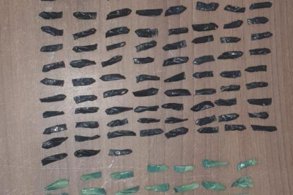 Los paquetitos de coca y heroína se hallaron en diversos sectores de la ciudad, entre ellos, la Penitenciaría