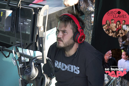 Javier Colinas en el rodaje de "A ti te quería encontrar".