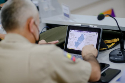 Hasta Manta llegaron ocho generales de la Policía Nacional, incluyendo a la comandante General, Tannya Varela.