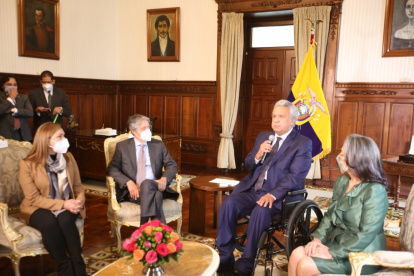 Guillermo Lasso se reúne con Lenín Moreno, por primera vez desde su elección.