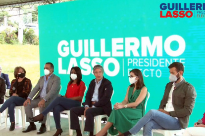 El presidente electo Guillermo Lasso hizo el anuncio en la Fundación del Niño Especial ubicada en Quito.