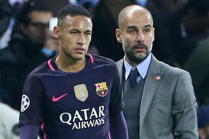 Pep Guardiola y Neymar formaron parte del conjunto catalán.