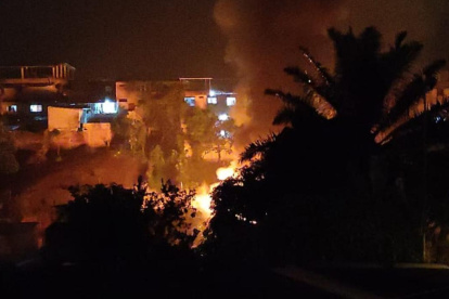 Se reporta un incendio en Manabí.