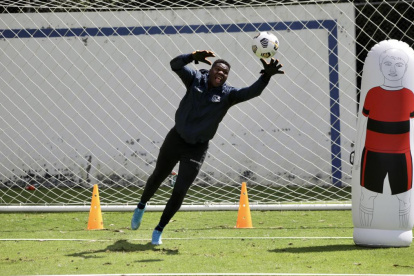 Leodán Chalá, arquero de El Nacional que está cumpliendo un microciclo en la Tricolor.