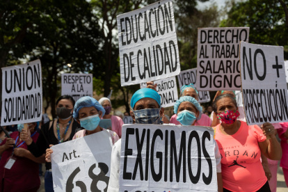 Los trabajadores marcharon en varios países de la regiòn.
